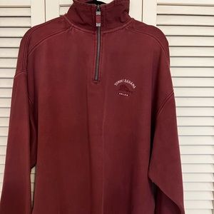 Tommy Bahama 3/4 zip pullover sweater